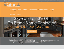 Tablet Screenshot of cabinetek.com